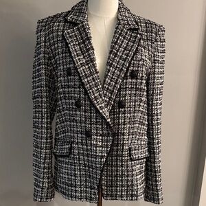 Generation Love Black and White Checkered Blazer